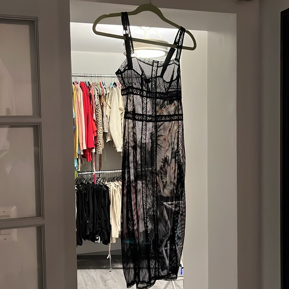 Never worn Victoria Secret sexy fishnet slip dress